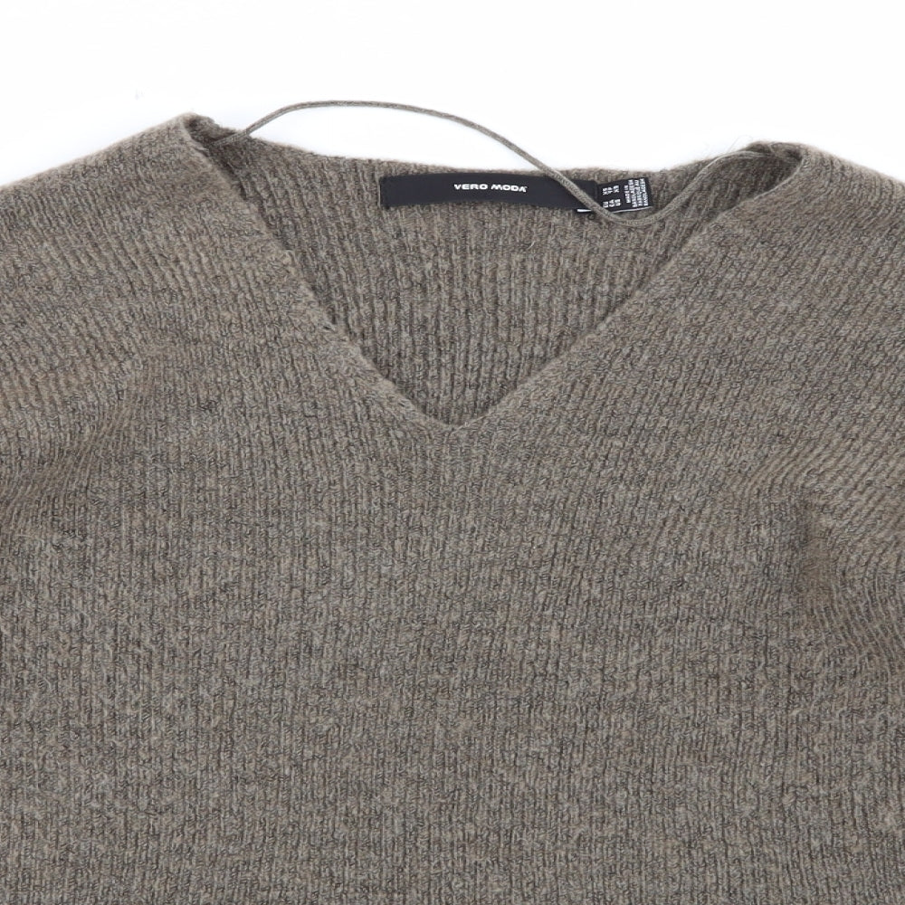 VERO MODA Womens Brown   Pullover Jumper Size XS