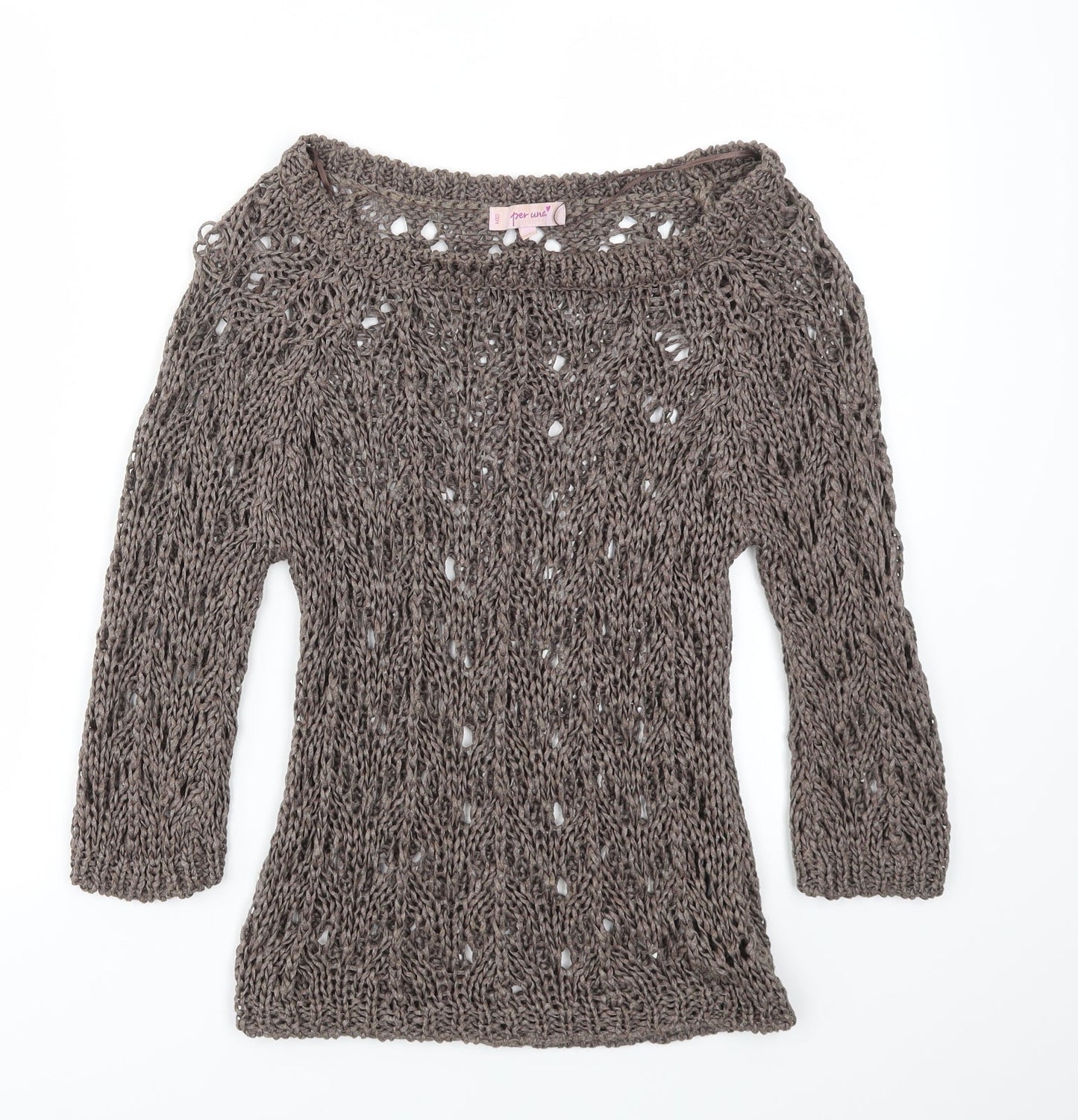 M&S Womens Brown   Pullover Jumper Size S