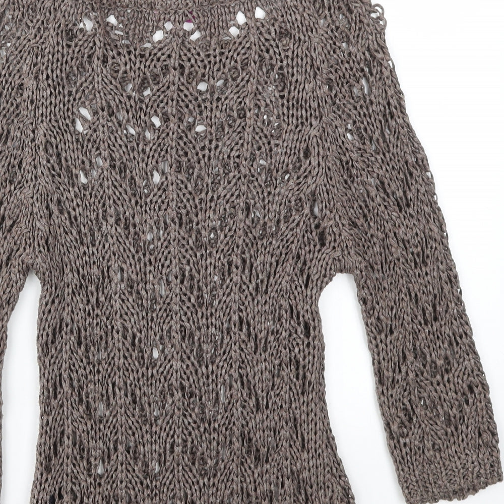 M&S Womens Brown   Pullover Jumper Size S