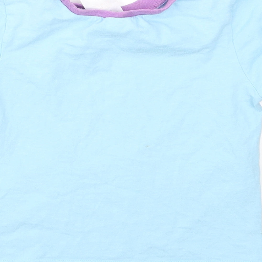 Nickelodeon Girls Multicoloured Animal Print  Basic T-Shirt Size 3-4 Years