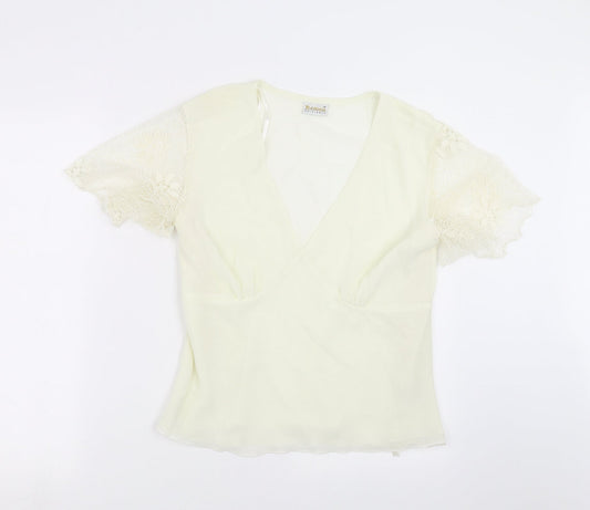 Roman Originals Womens Ivory   Basic Blouse Size 16