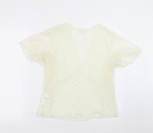 Roman Originals Womens Ivory   Basic Blouse Size 16