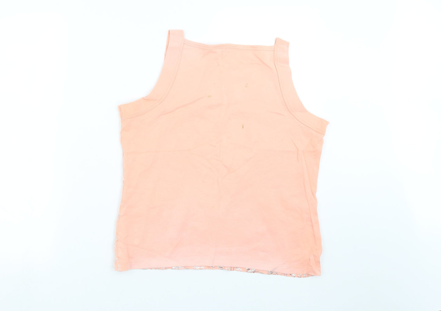 Debenhams Womens Pink Floral  Basic T-Shirt Size L
