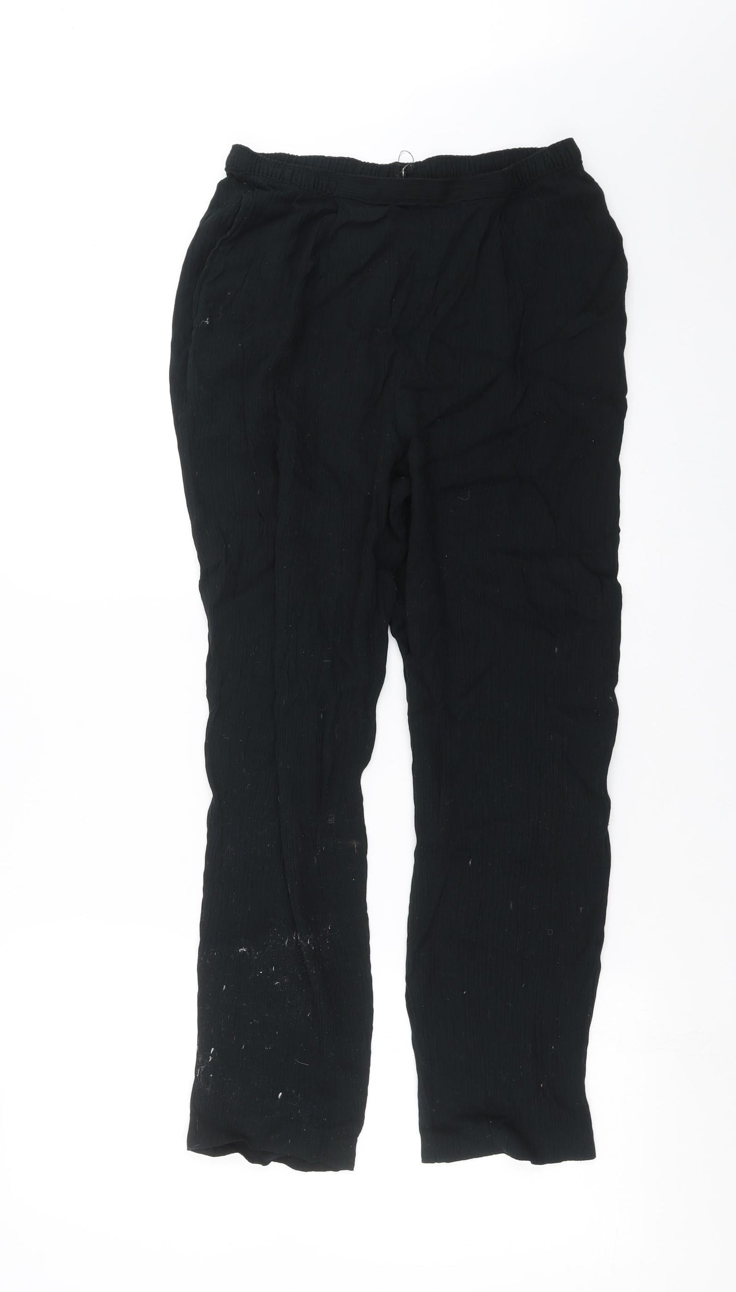 Marks and Spencer Womens Black   Trousers  Size 14 L26 in