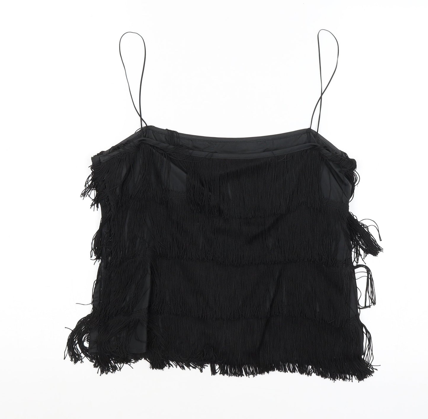 Preworn Womens Black   Cropped Tank Size 12
