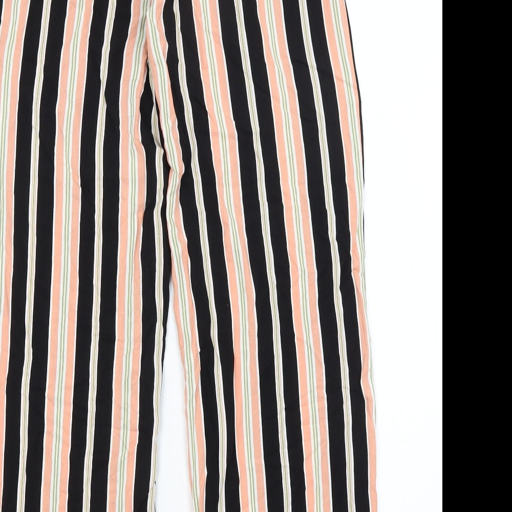 Dorothy Perkins Womens Pink Striped  Trousers  Size 8 L28 in