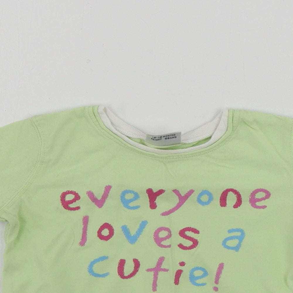 NEXT  Girls Green   Basic T-Shirt Size 12-18 Months