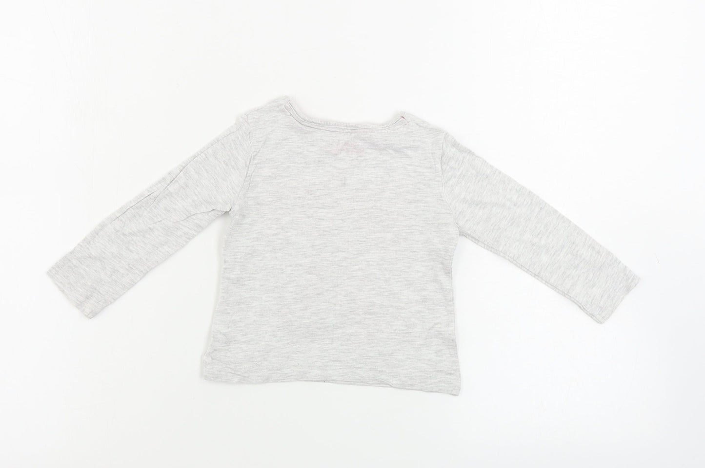 Young Dimension  Girls Grey   Basic T-Shirt Size 9-12 Months