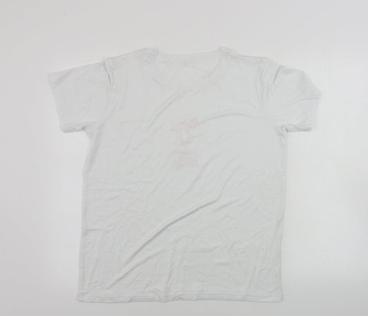 Preworn  Womens White   Basic T-Shirt Size M