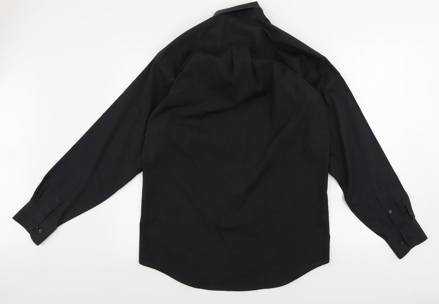 NEXT  Mens Black    Button-Up Size 15