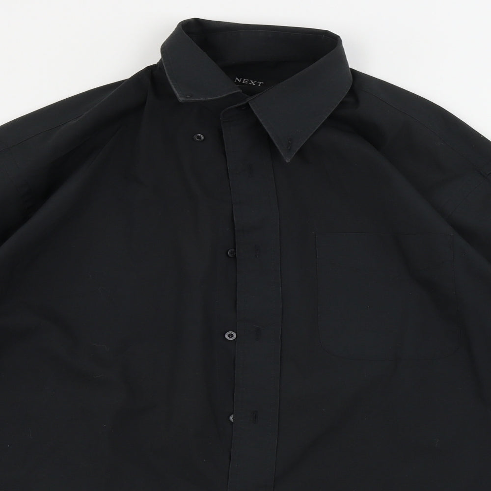 NEXT  Mens Black    Button-Up Size 15