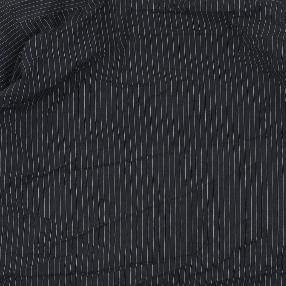 Cedar Wood State  Mens Black Striped   Button-Up Size S