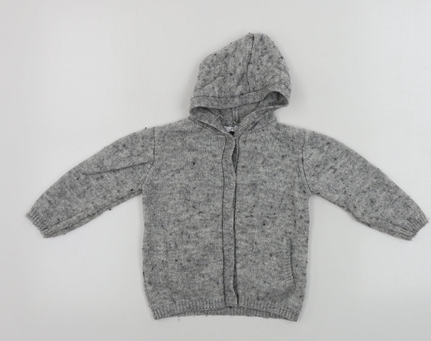 RR Boys Grey   Cardigan Hoodie Size 2 Years