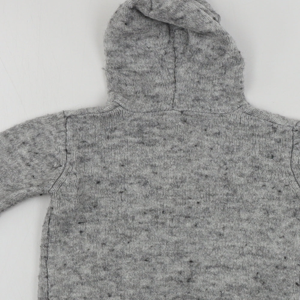 RR Boys Grey   Cardigan Hoodie Size 2 Years