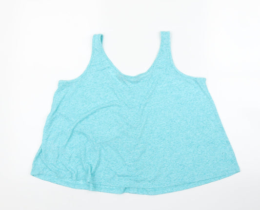 New Look Womens Blue   Cropped Tank Size 8