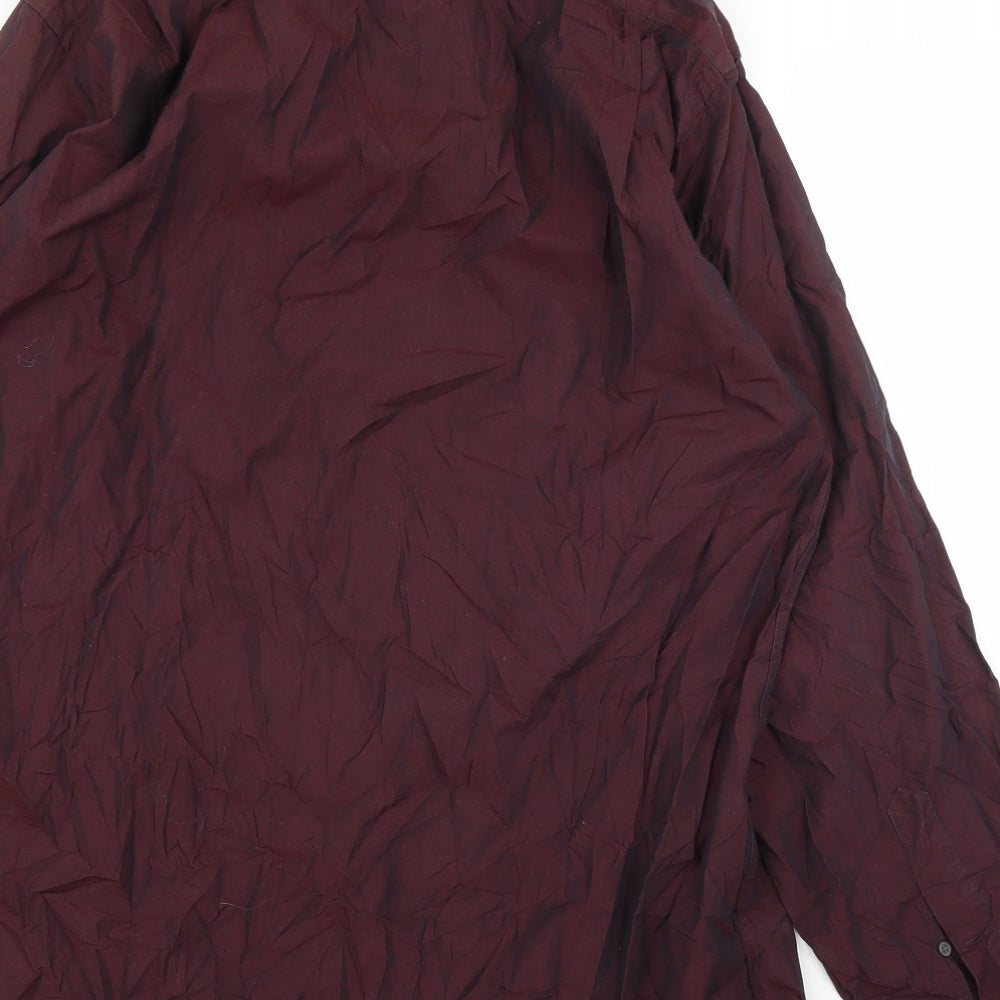 Toni Gard Mens Purple    Button-Up Size M