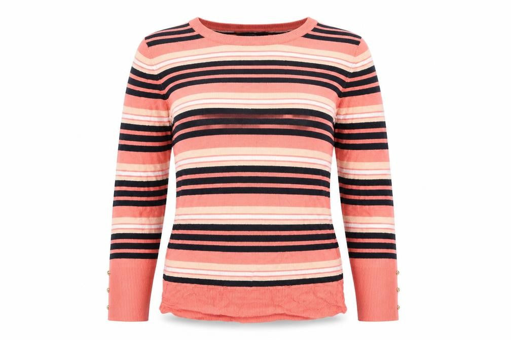 Primark Womens Pink Striped  Pullover Jumper Size 14