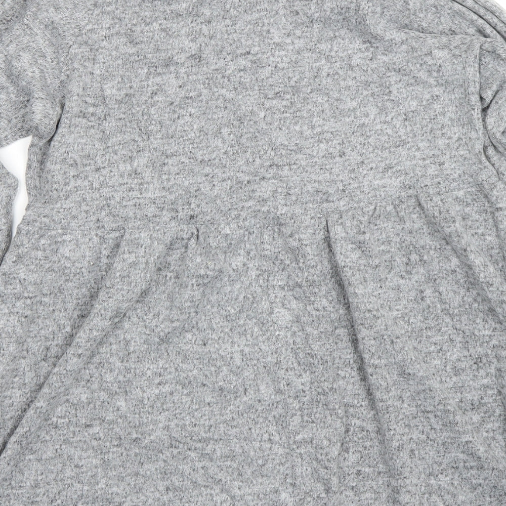 New Look Womens Grey   Jumper Dress  Size 10