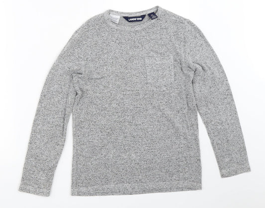 Lands' End Girls Grey   Pullover Jumper Size 8-9 Years