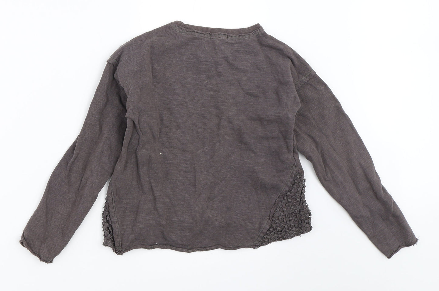 Mango Girls Grey   Pullover Sweatshirt Size 9-10 Years