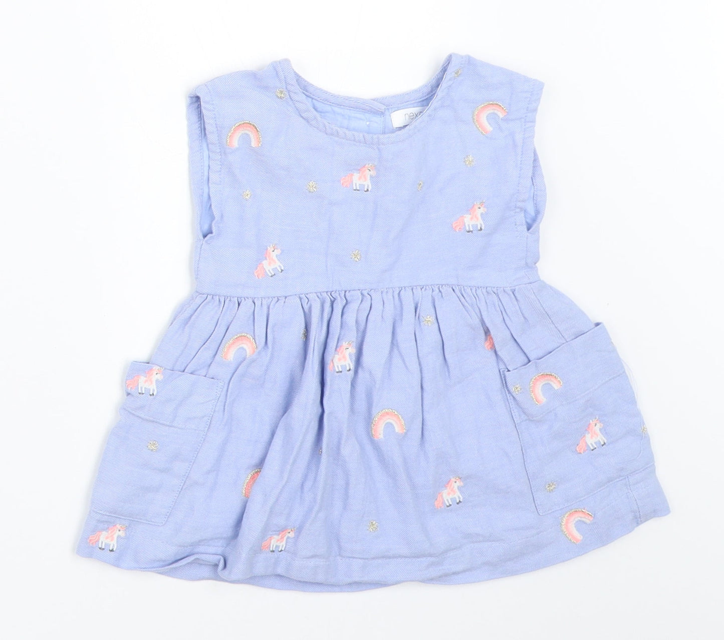 NEXT Girls Blue   Fit & Flare  Size 3-6 Months