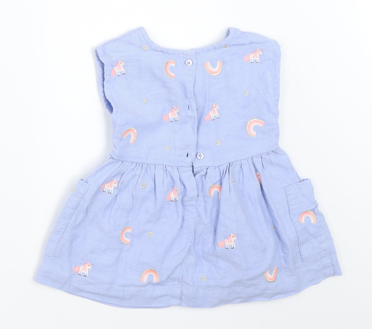 NEXT Girls Blue   Fit & Flare  Size 3-6 Months