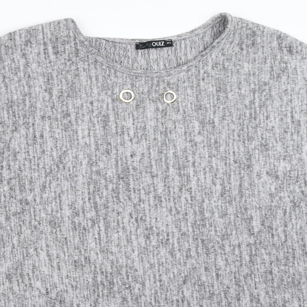 Quiz Womens Grey   Pullover Jumper Size M