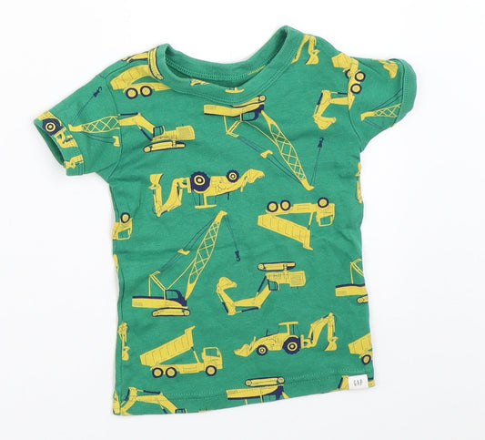Gap Boys Green   Basic T-Shirt Size 2 Years
