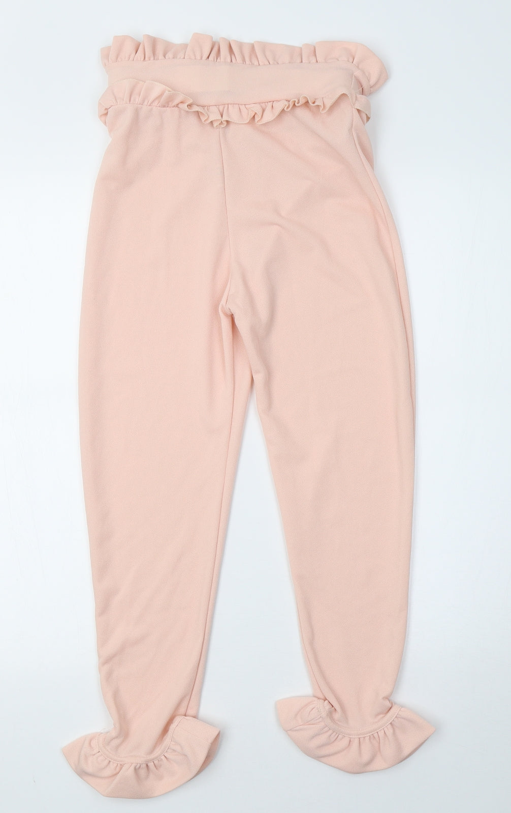PRETTYLITTLETHING Womens Pink   Cropped Trousers Size 8 L23 in