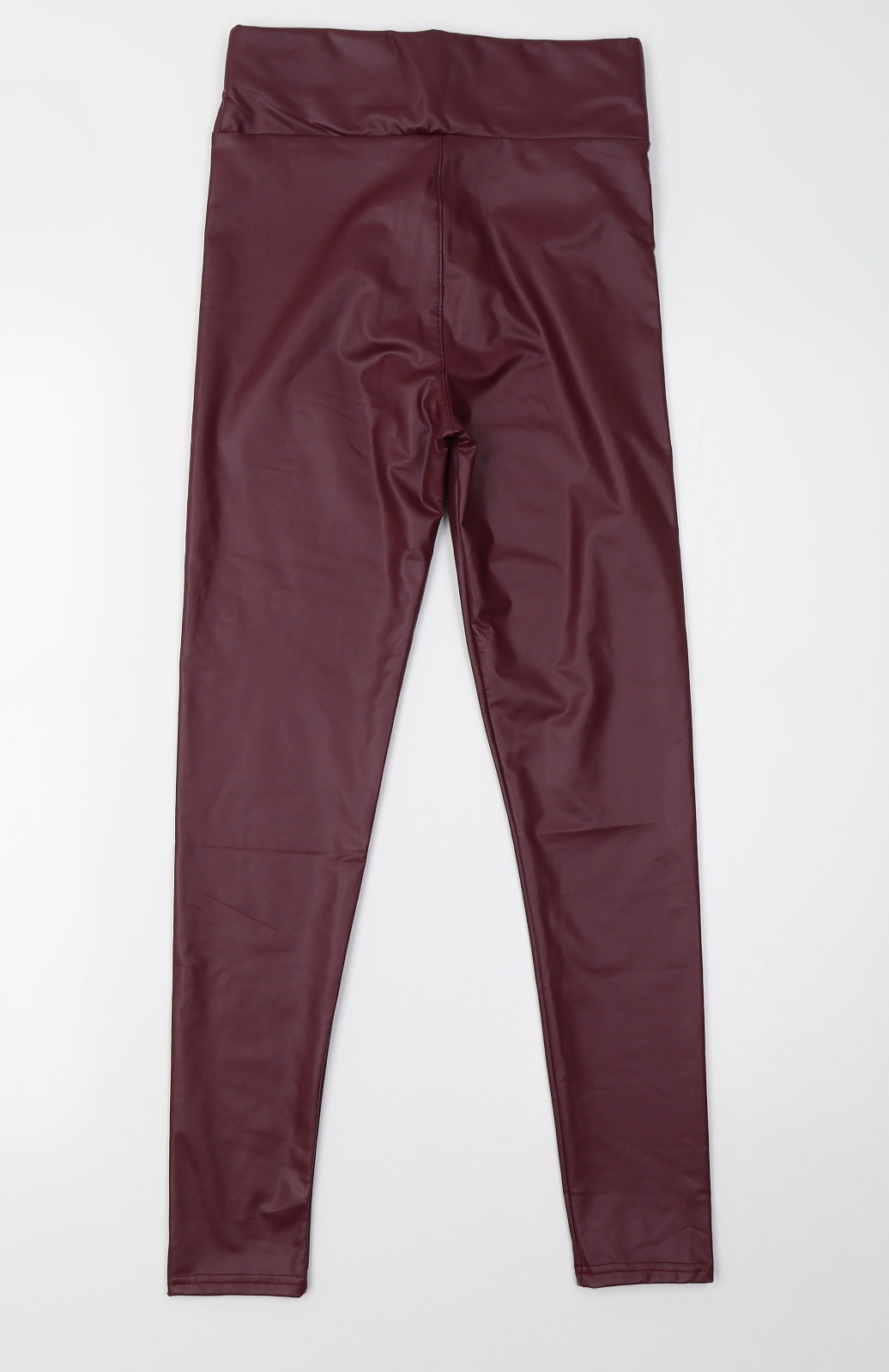Preworn Womens Purple  Latex Trousers  Size 6 L26 in