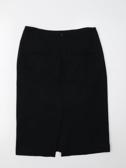 Oui Womens Black   A-Line Skirt Size 10