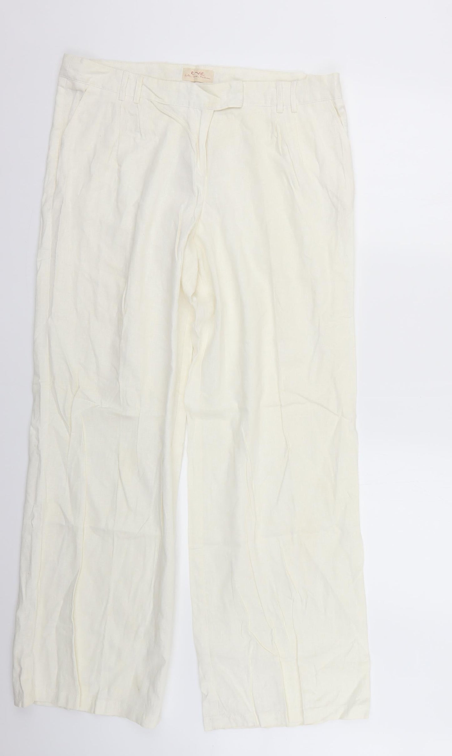 evie Womens Beige   Trousers  Size 16 L28 in
