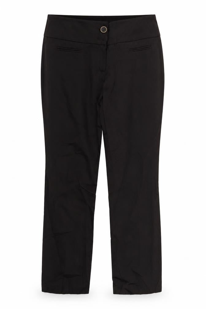 Front view of Principles women’s brown trousers, size UK 14, 27-inch leg