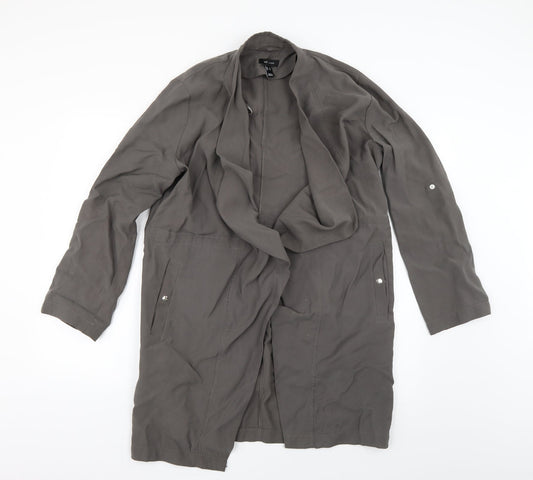 New Look Womens Grey   Overcoat Coat Size 14