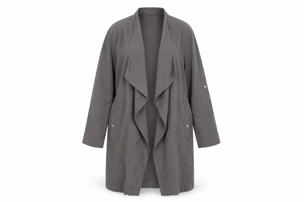 New Look Womens Grey   Overcoat Coat Size 14