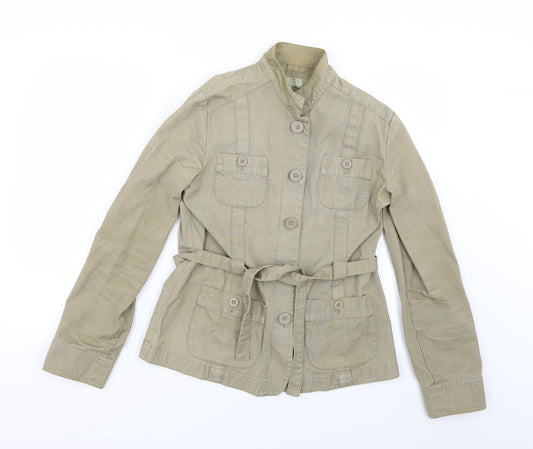 alibi Womens Beige   Overcoat Coat Size 10