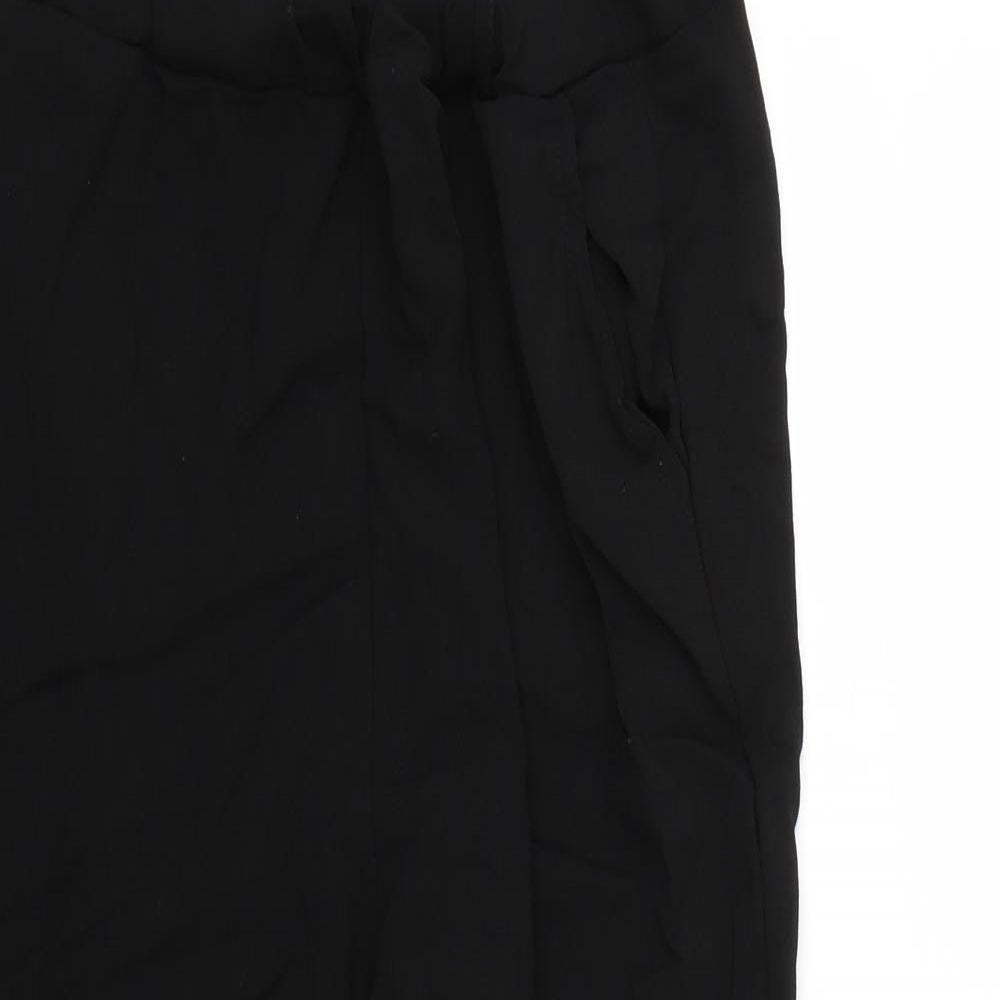 Boohoo Womens Black   Trousers  Size 12 L24 in