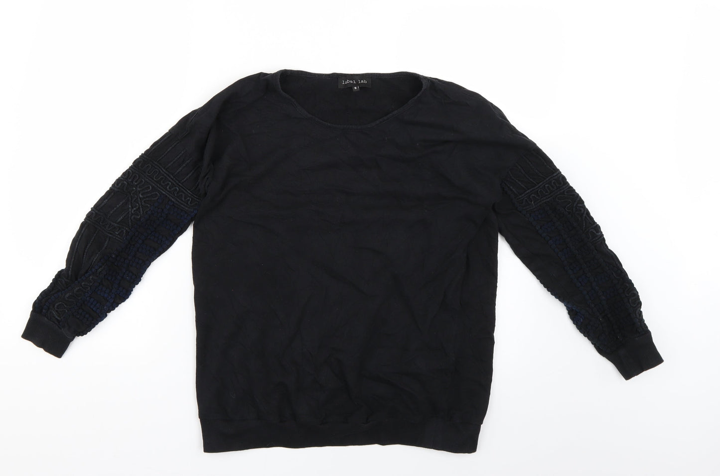 Label Lab Womens Black   Pullover Jumper Size 8