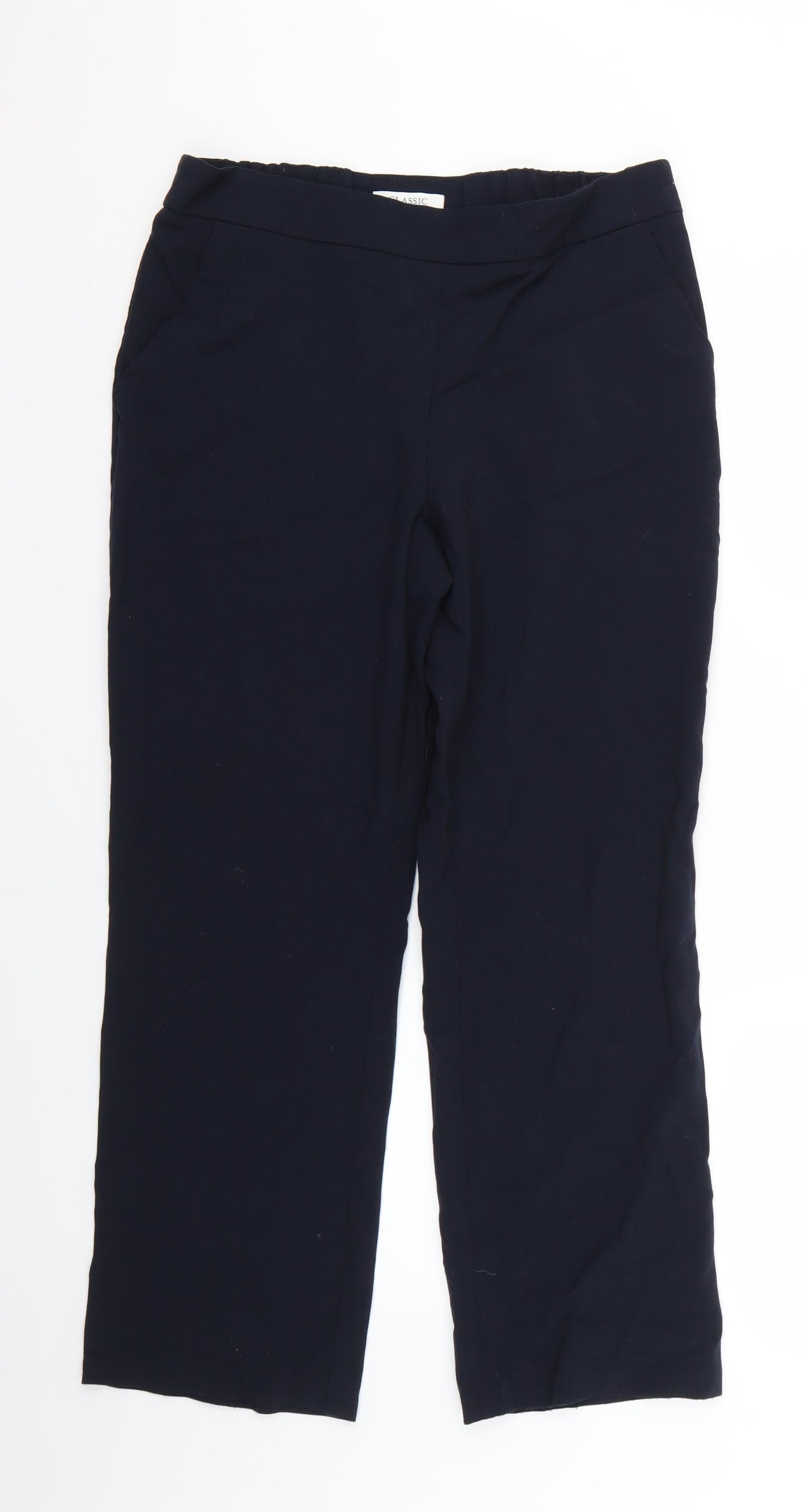 Marks and Spencer Womens Blue   Trousers  Size 12 L25 in