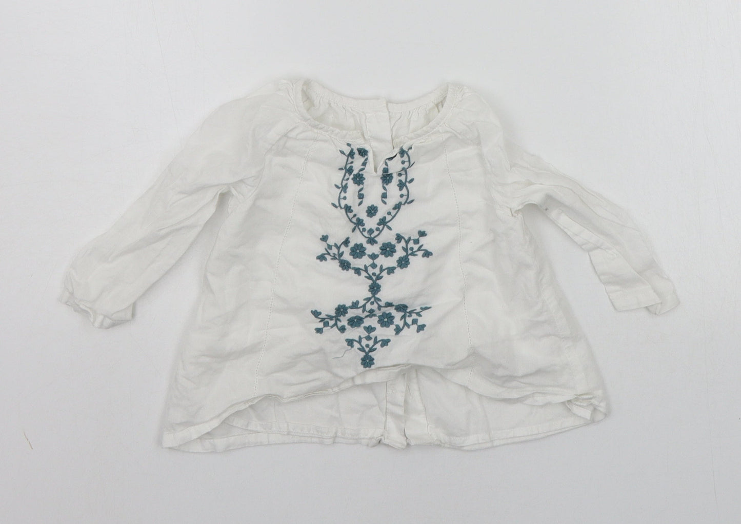 Marks and Spencer Baby White   Basic Button-Up Size 9-12 Months