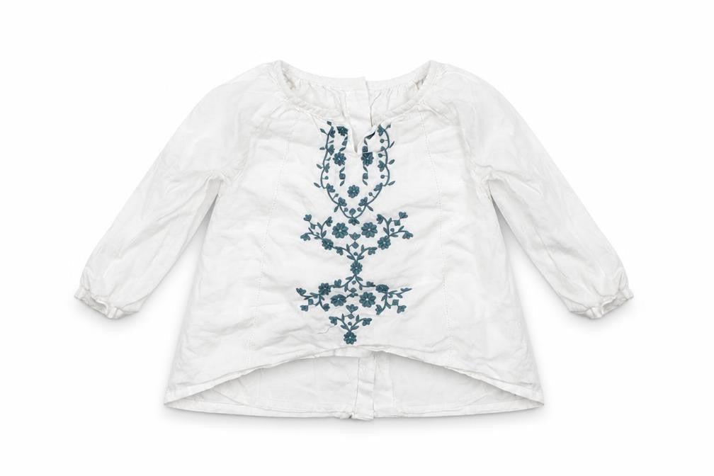 Front view of Marks & Spencer Baby White Basic Button-Up, size 9-12, Months