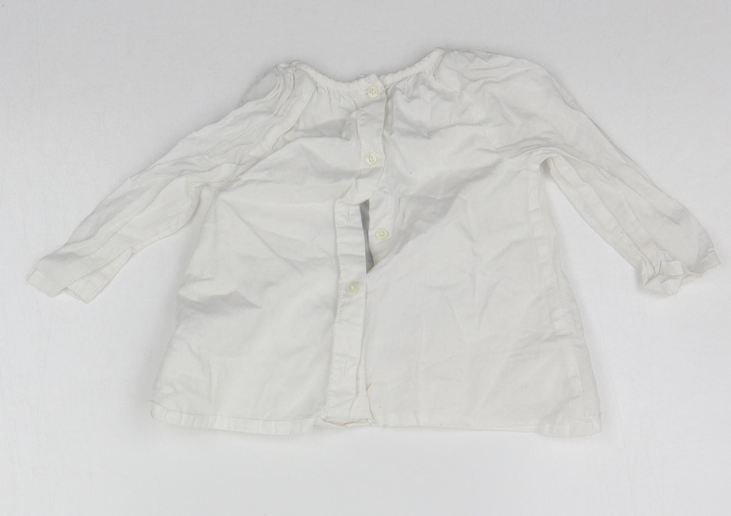 Marks and Spencer Baby White   Basic Button-Up Size 9-12 Months