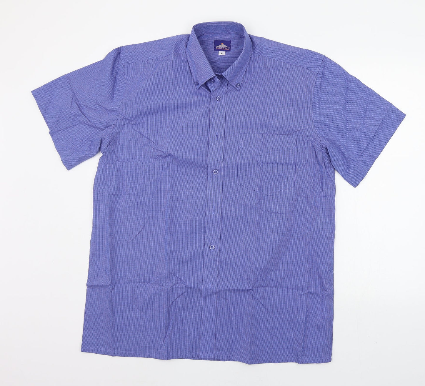 Portwest Mens Blue    Button-Up Size M