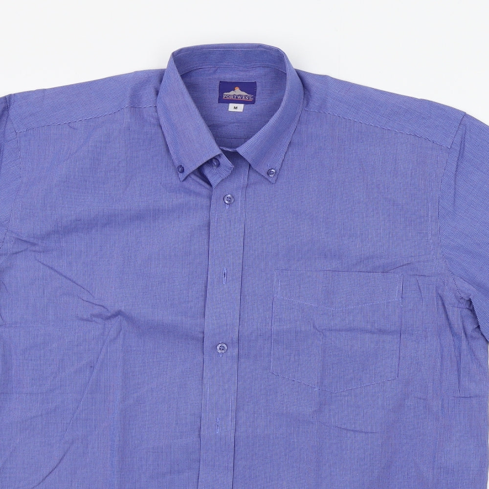 Portwest Mens Blue    Button-Up Size M