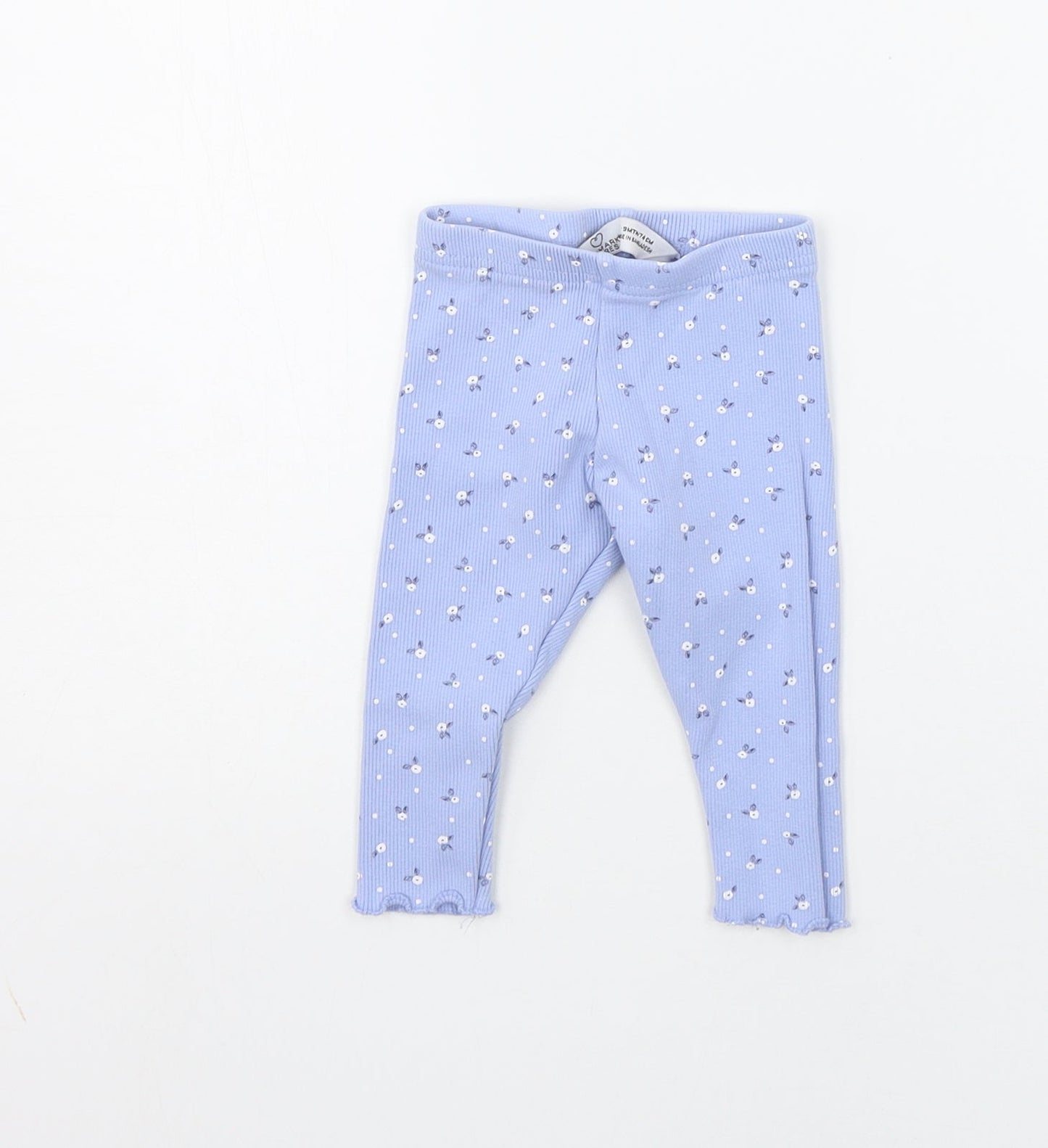Primark Baby Blue Geometric  Jogger Trousers Size 6-9 Months