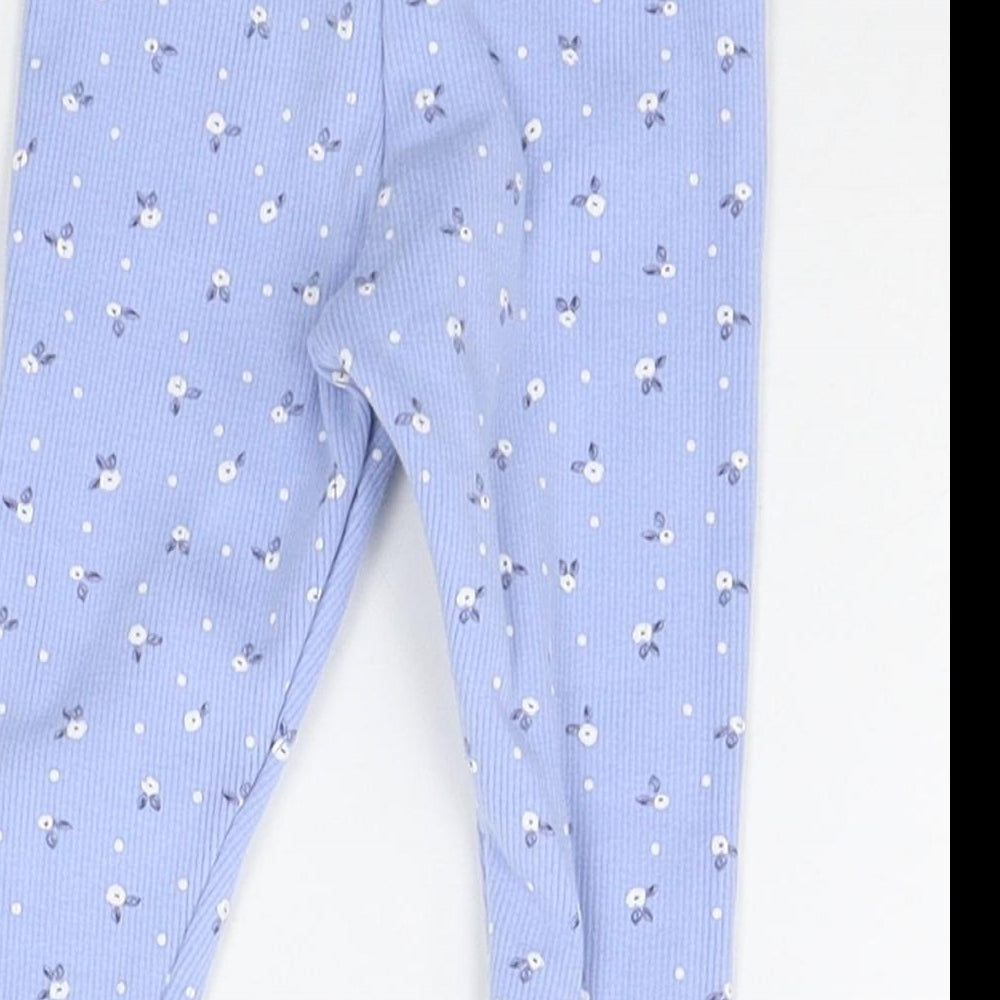 Primark Baby Blue Geometric  Jogger Trousers Size 6-9 Months