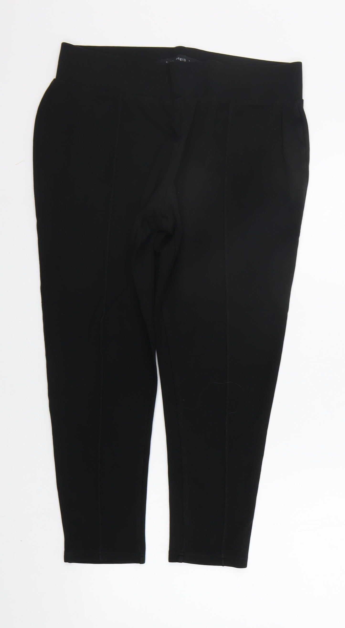 NEXT Womens Black   Trousers  Size 12 L22 in