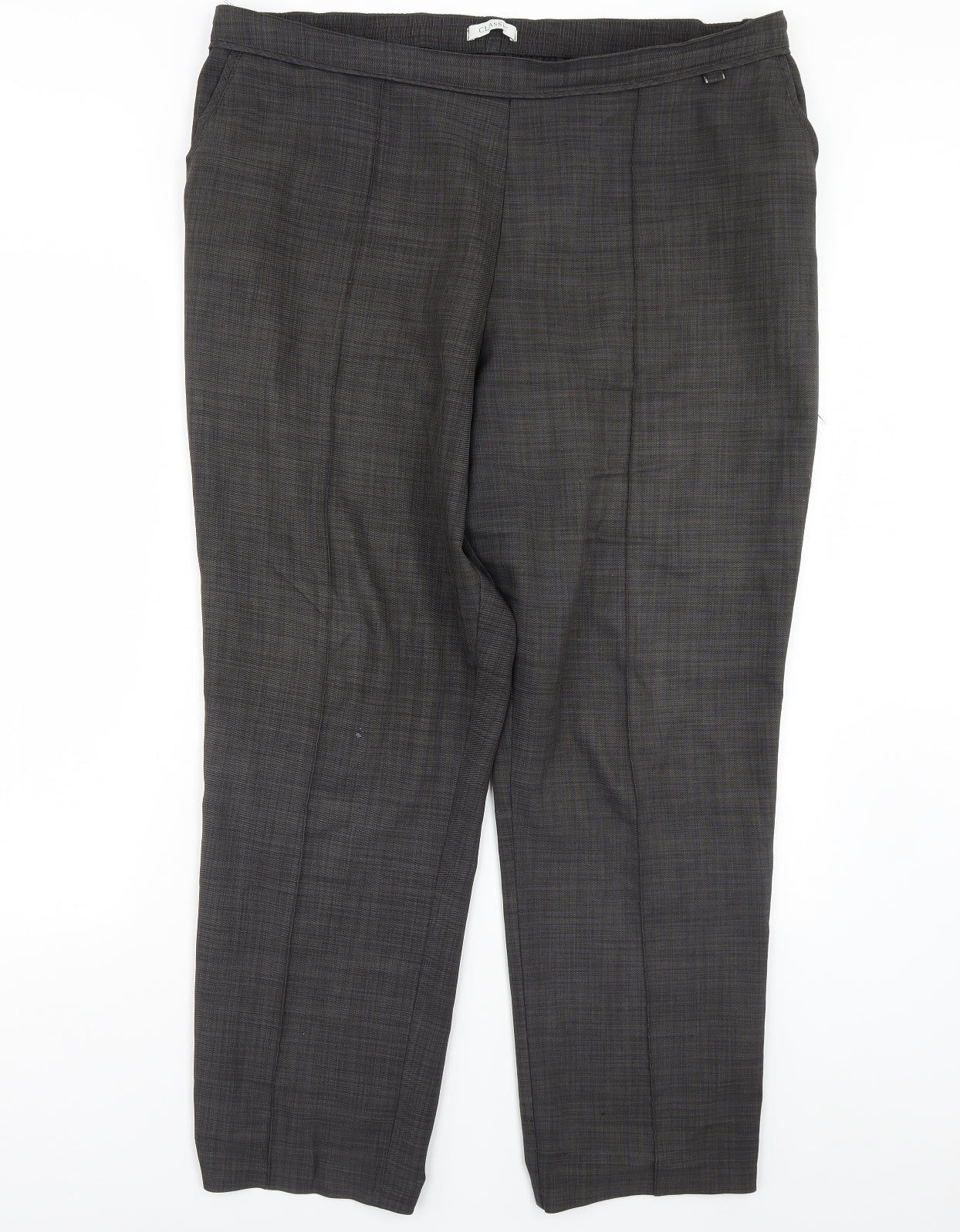 m&s Womens Grey   Trousers  Size 18 L30 in