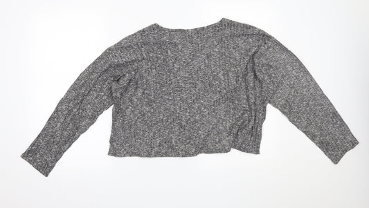 Topshop Womens Grey   Basic Blouse Size 12