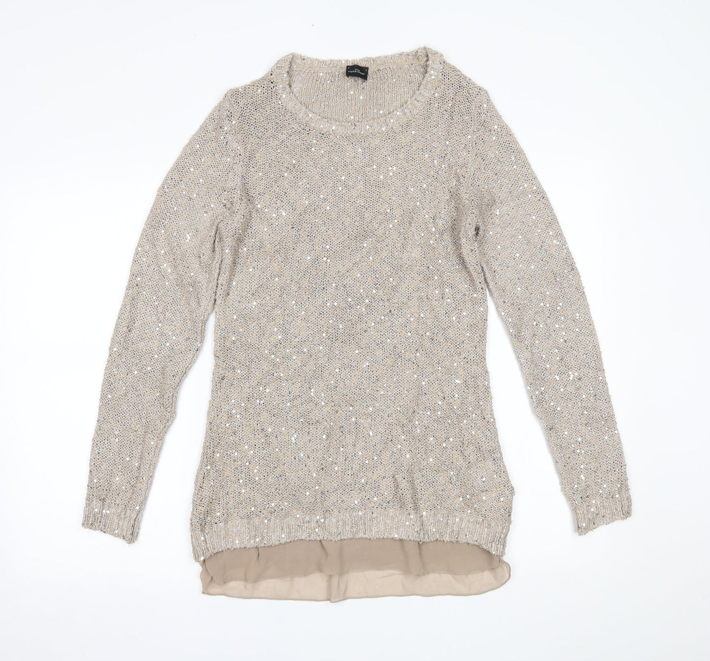 Your Sixth Sense Womens Beige   Pullover Jumper Size S